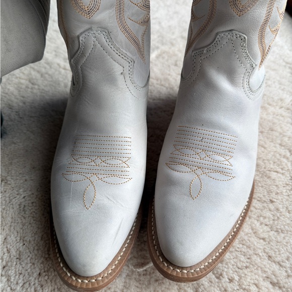 Justin Evelyn Boots White - Picture 7 of 10